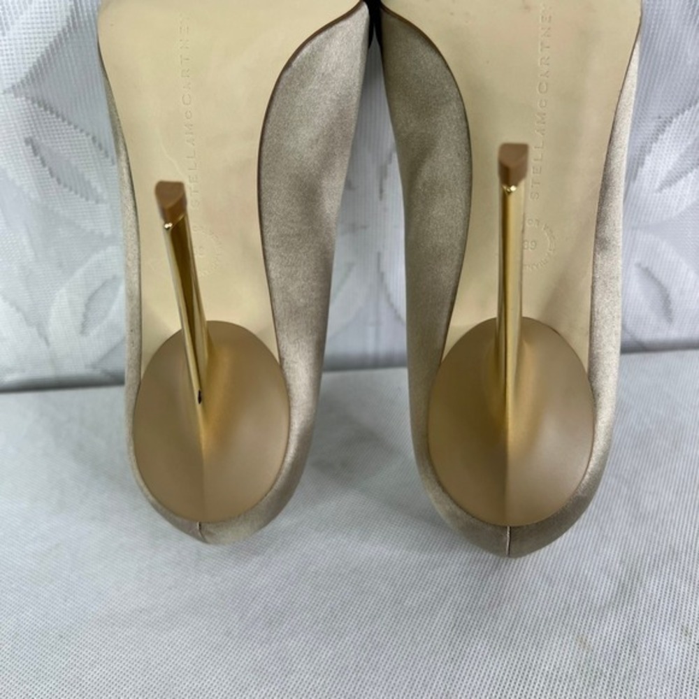 Stella McCartney Two‎ Colors Satin Pumps Golden Metallic Size 9 - Picture 15 of 15